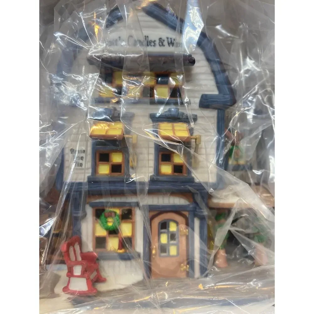 Dept 56 New England Series Platt's Candle And Wax & Making the Christmas Candles